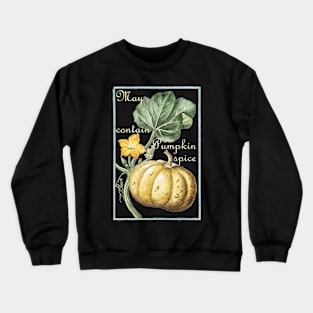 Lispe May Contain Pumpkin Spice Crewneck Sweatshirt